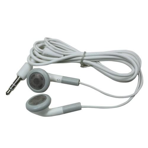 Slušalice bijele žičane 3.5mm bez mikrofona