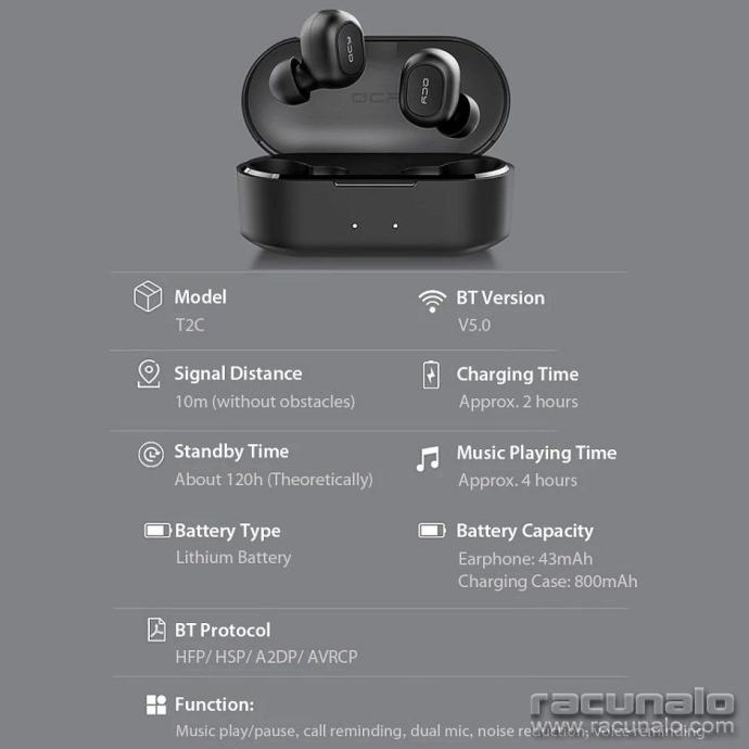 Xiaomi QCY T2C earbuds bežične slusalice NOVE.