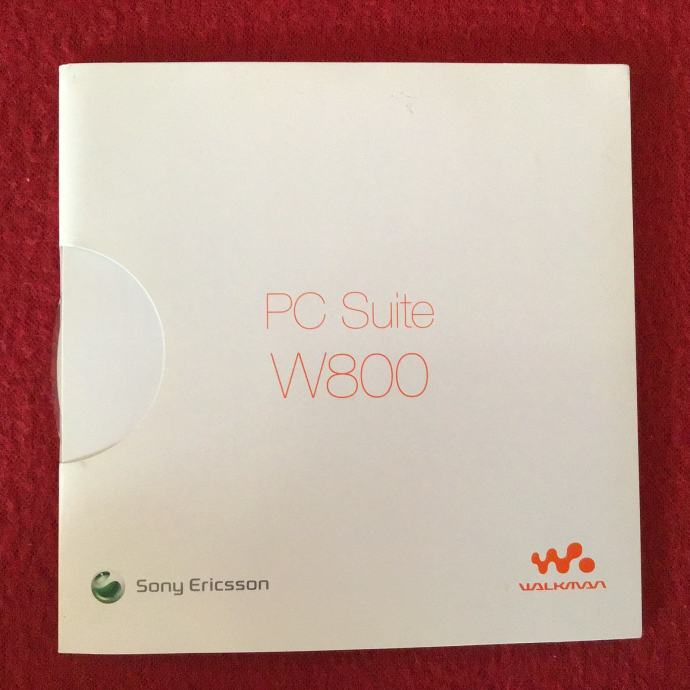 Sony Ericsson, W800 PC Suite, CD