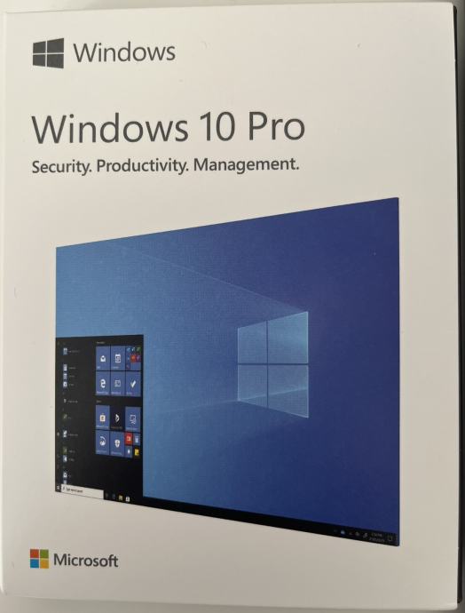 Windows 10 Pro licenca - originalna kutija i W10 USB
