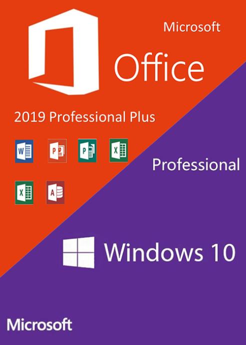 Windows 10 Pro + Office 2019 Pro Plus **ORIGINAL**NOVO**