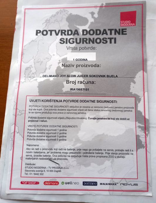 Delimano sokovnik SLOW JUICER, nekorišten, garantni rok.