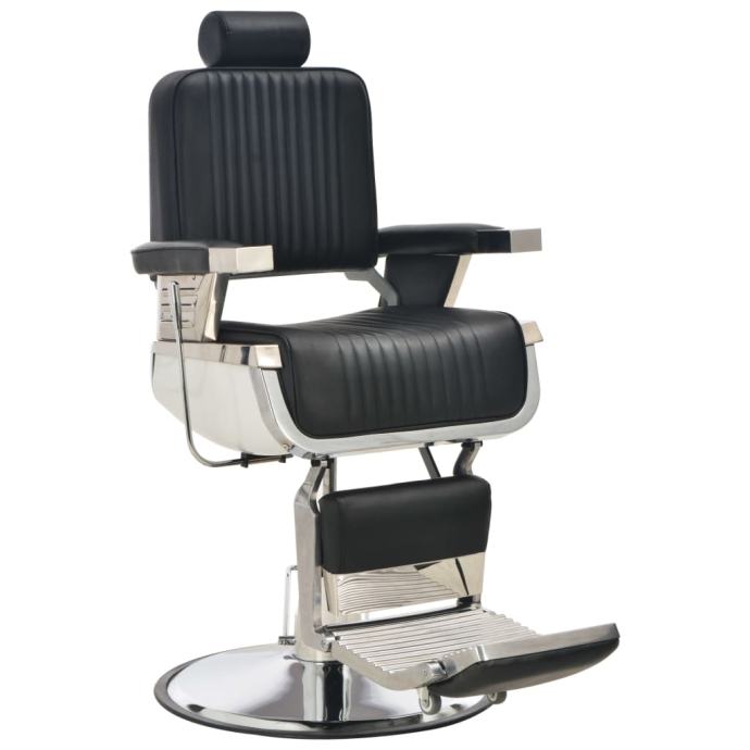 Brijačka stolica od umjetne kože crna 68 x 69 x 116 cm  - NOVO