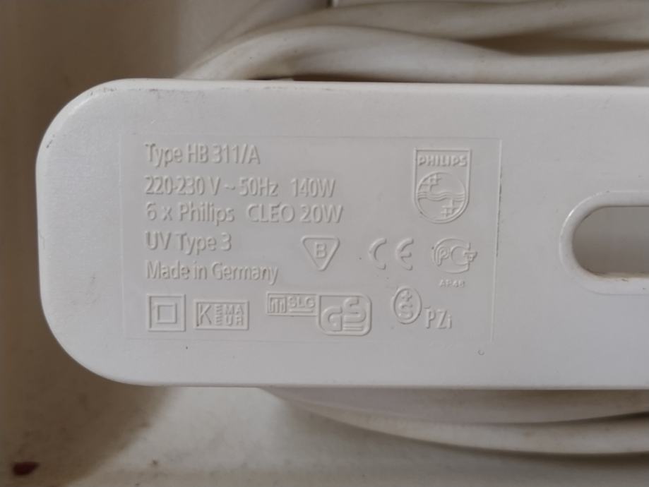 PHILIPS ORIGINAL HOME SOLARIA HB 311/A