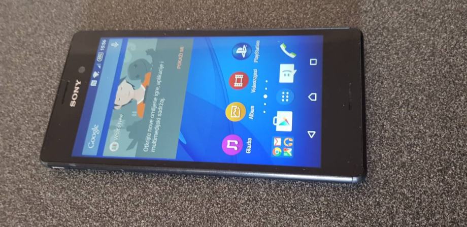 Ecran LCD + tactile Noire + Châssis noir Sony Xperia M4 Aqua E2303 (officiel