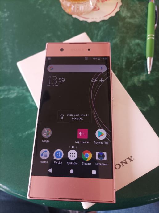 Sony xperia xa1 pink kao novo
