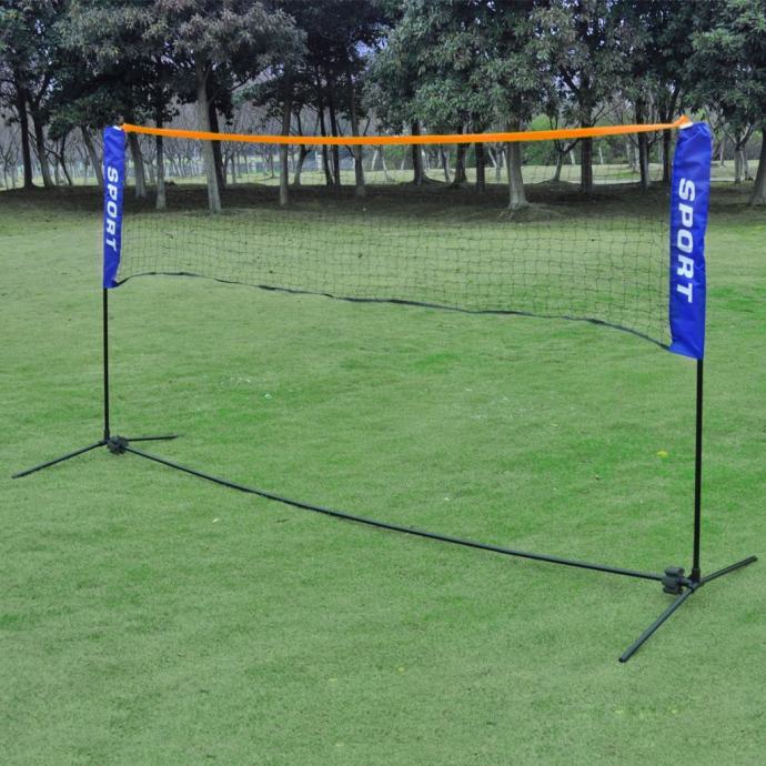 Mreža za badminton i noseća torba 300 x 155 cm uključene loptice - NOV