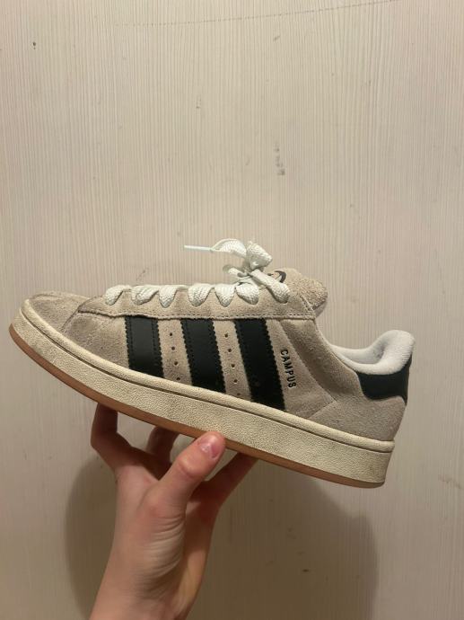 adidas gazelle silver green womens adidas Men's Originals Campus 00s, Wonder Cloud White Gum / 10 main image 0