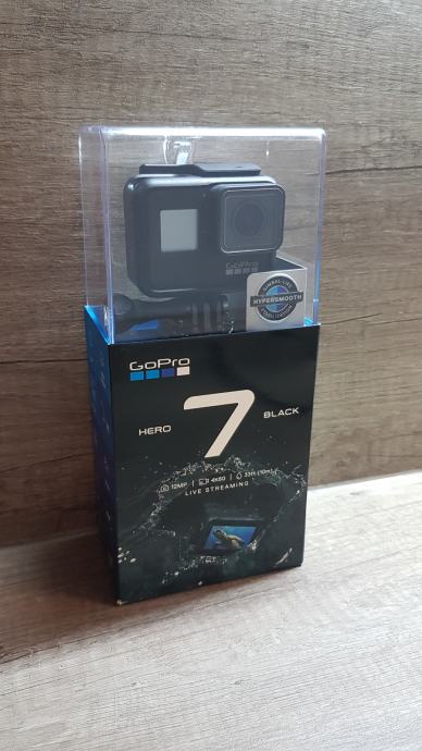 GoPro Hero 7 Black - KAO NOVA!!! s garancijom, u kutiji, +16GB SD