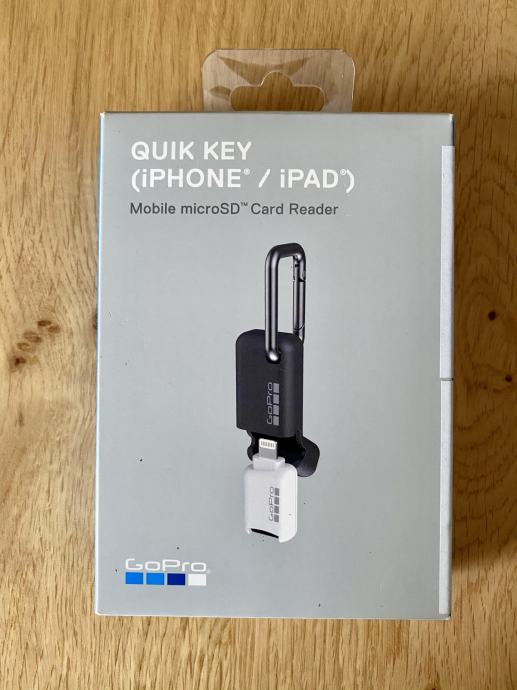 GoPro Quik Key Micro SD Card Reader Lightning Connector (AMCRL001)