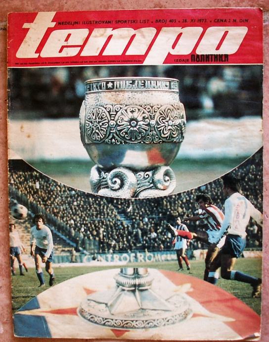 TEMPO 1973 IVAN BULJAN HAJDUK Split Finale kupa maršala Tita