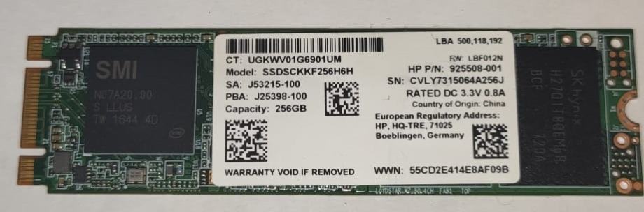 Disk/SSD SK Hynix M.2 HP SSDSCKKF256H6H 256GB