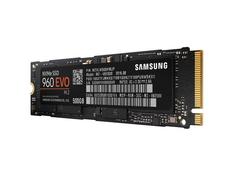 SAMSUNG SSD 500 GB 1,8, 3,2 G 960 EVO PCIe M.2 SAM | NVMe