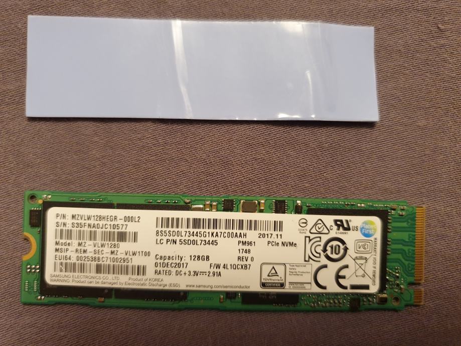 Samsung SSD M.2 NVMe 128Gb