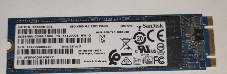 Disk/SSD HP SANDISK X400 M.2  256GB