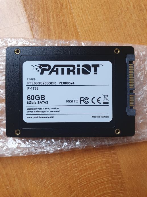 SSD PATRIOT FLARE 60GB i3 2120 3 3ghz Na POKLON