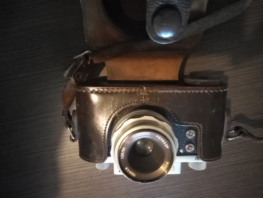 1960 MOM Mometta Junior 24x32 mm fényképezőgép MOM Ymmar 1:3,5/50 mm | Kft