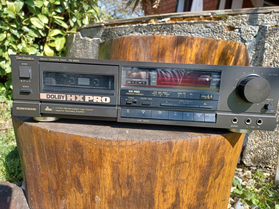 Platine Cassette Technics RS-B605 – HX PRO, Dolby B/C/DBX, Class AA, Courroie Changée
