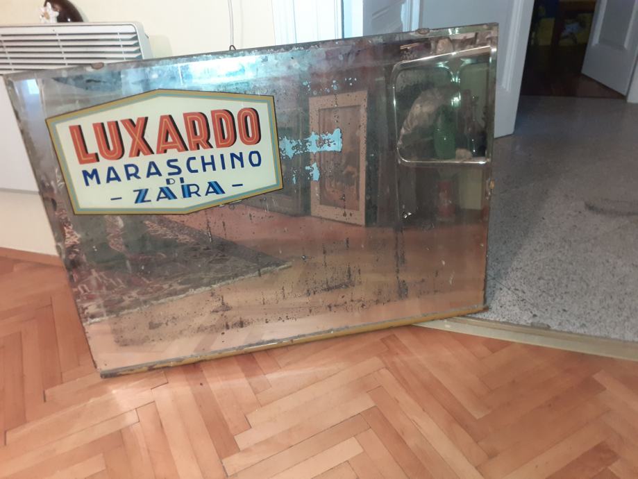 Enseigne Publicitaire Luxardo Maraschino Di Zara - En Tôle - 34x24cm - Condition Excellente (voir Photos)
