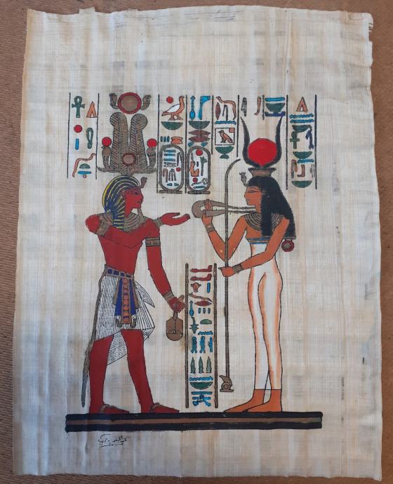 slika na papirusu