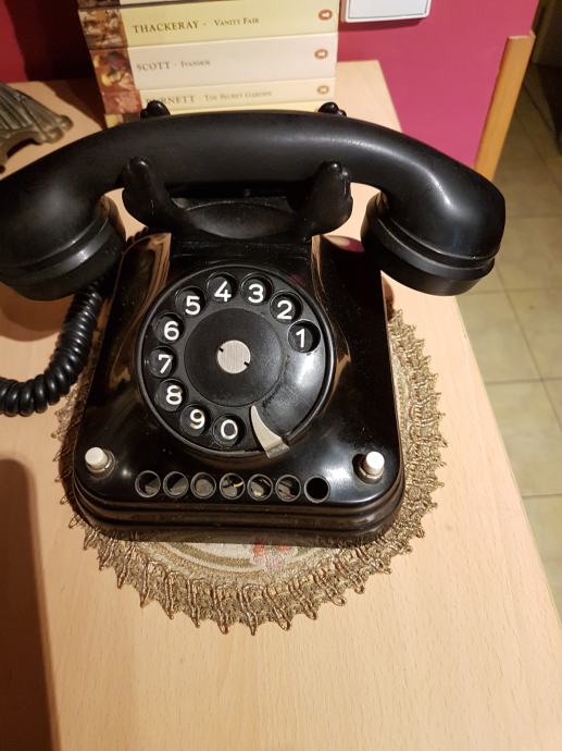 ULTECHNOVO Retro Telefon Deko - Goldenes Eisen Telefon, 32 Cm, Vintage Home Decor