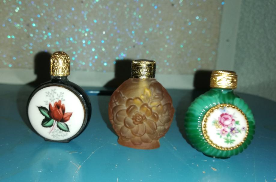 Vintage parfemske bočice - lot od 3 komada