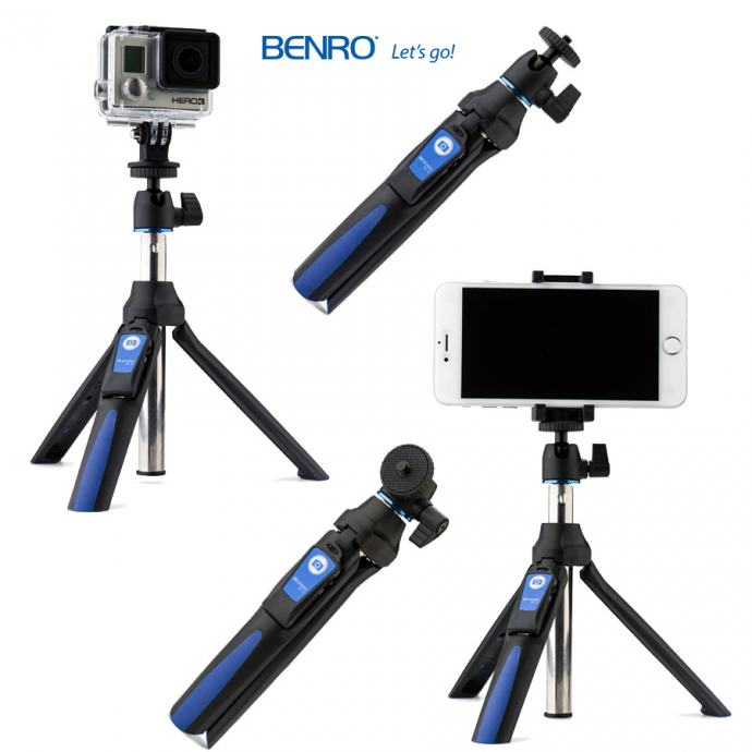 Benro BK10 tripod and selphie stick za smartphone Gopro i fotoaparate