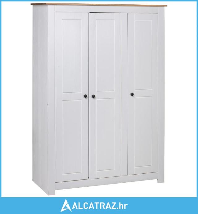 Ormar Od Borovine S 3 Vrata Bijeli 118 X 50 X 171 5 Cm Panama NOVO ormar-od-borovine-s-3-vrata-bijeli-118-x-50-x-171-5-cm-panama-novo