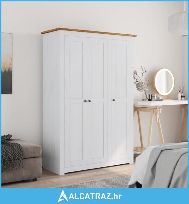 Ormar Od Borovine S 3 Vrata Bijeli 118 X 50 X 171 5 Cm Panama NOVO ormar-od-borovine-s-3-vrata-bijeli-118-x-50-x-171-5-cm-panama-novo