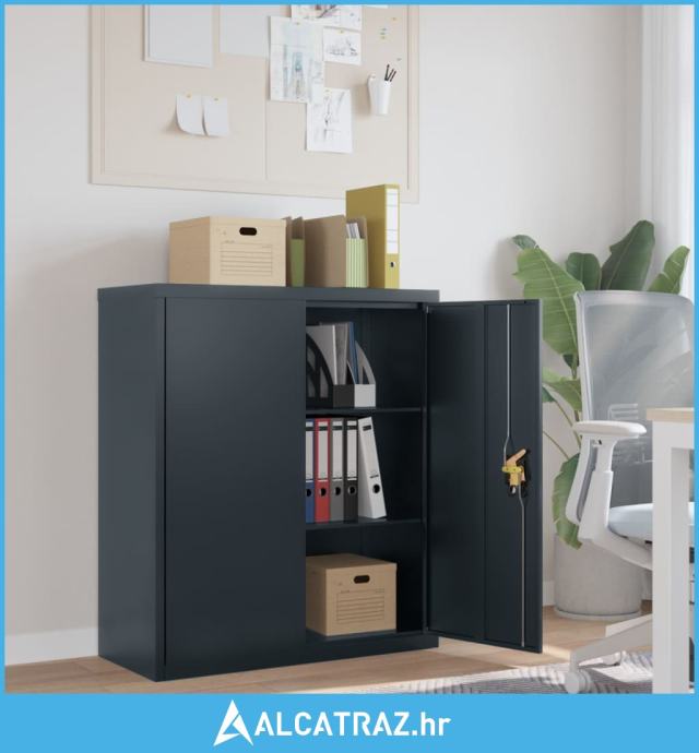 Ormarić za spise antracit 90 x 40 x 105 cm čelični - NOVO