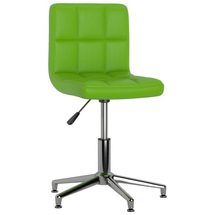 3087663 Swivel Dining Chair Green Faux Leather (334404) NOVO