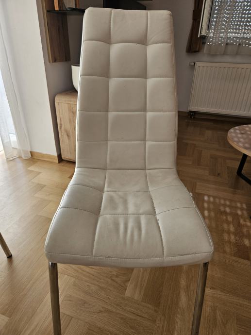 6 bijelih stolica za blagovaonicu