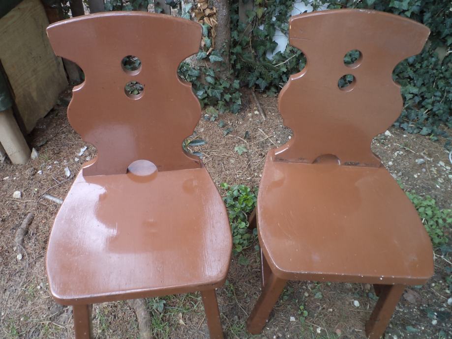 Drvene masivne stolice