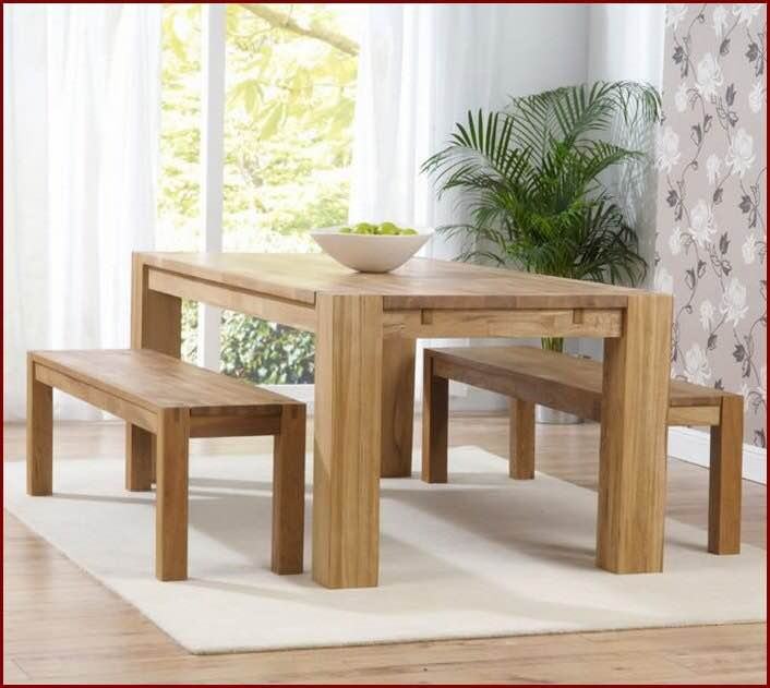 Masivni hrastov stol 160x90cm sa dvije klupe