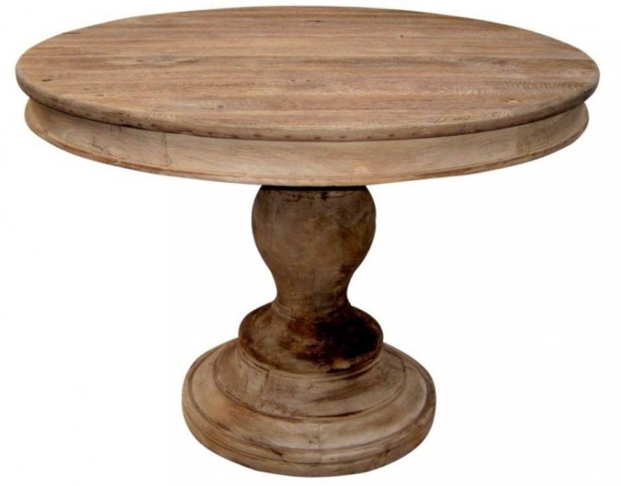 Unikatni hrastov okrugli stol fi 110cm