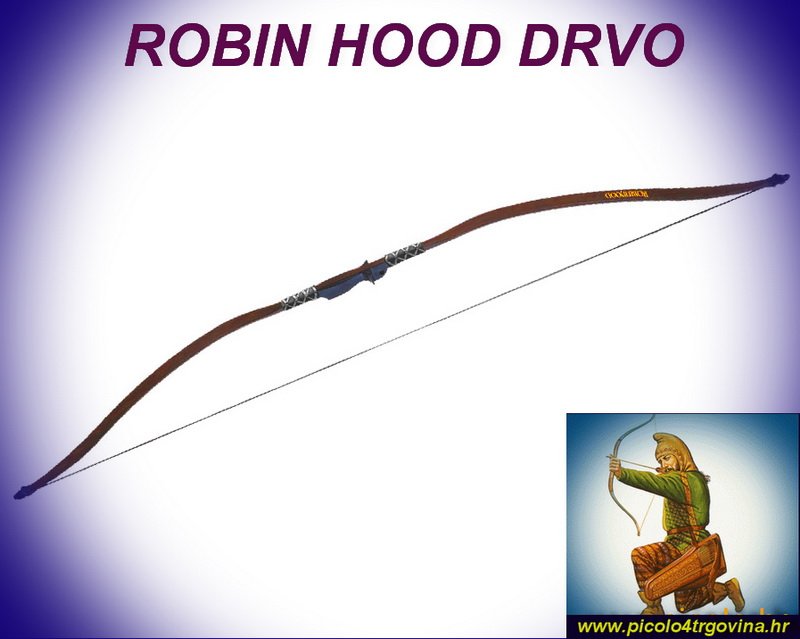 LUK I STRIJELE Zakrivljeni Luk Robin Hood