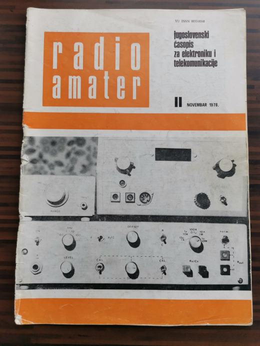ČASOPIS  "RADIO AMATER"-BROJ 11/1978. GODINA