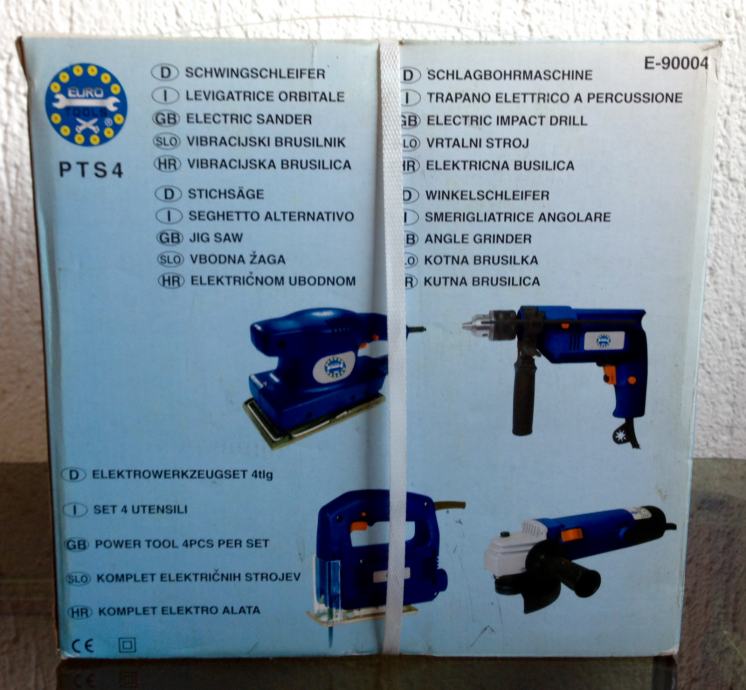 EURO Tools Komplet elektro alata, 4 kom. NOVO!