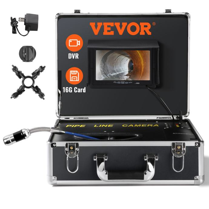 VEVOR Professional 7 "30m cijevna kamera endoskop 1000TLV