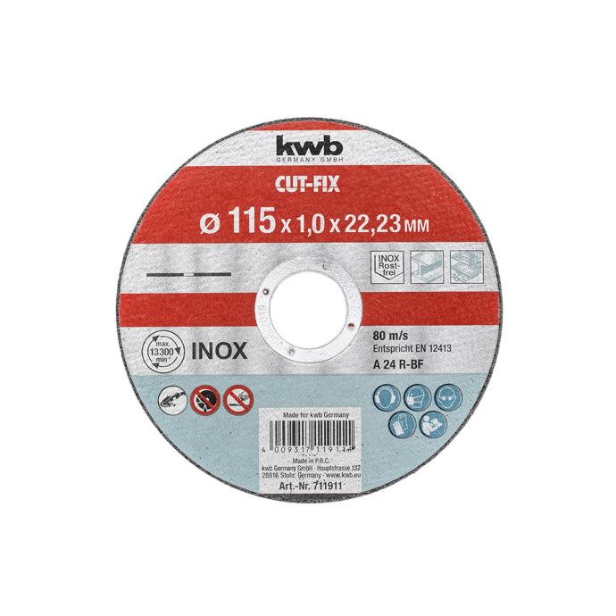 KWB cut-fix rezna ploča, 115×1,2 mm