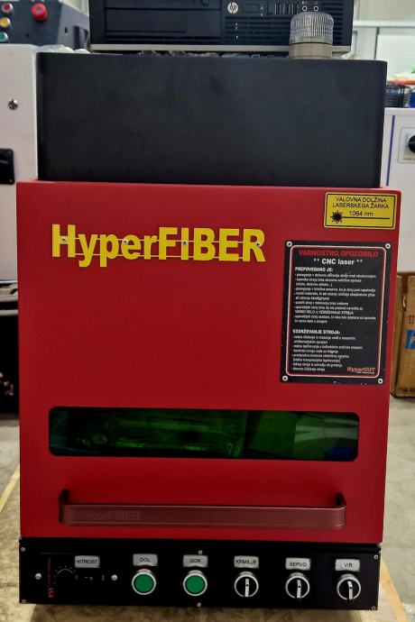 HyperCUT CNC SING fiber laser 50W za označavanje, graviranje