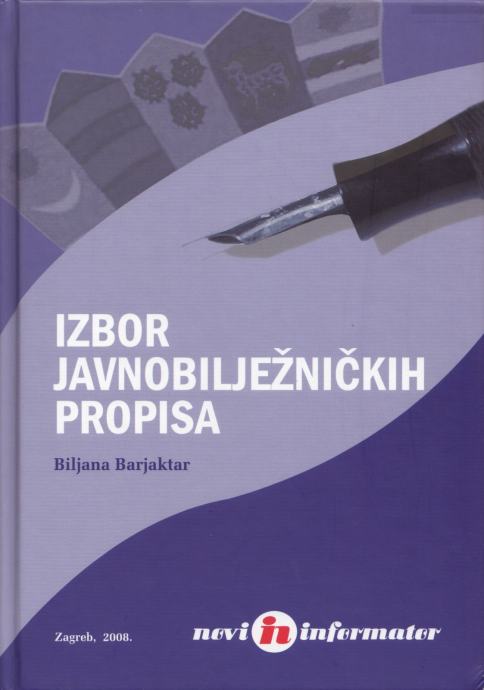 Biljana Barjaktar – Izbor javnobilježničkih propisa (K18)