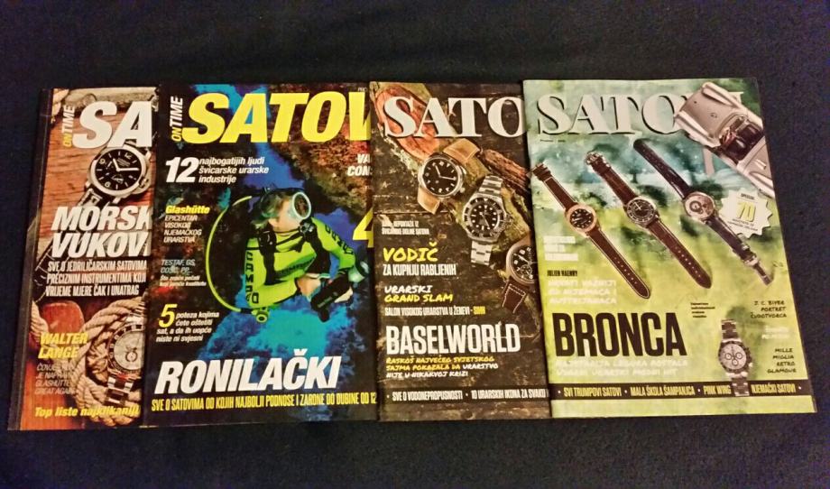 Časopisi "on TIME" SATOVI I "SATOVI",na Hrvatskom jeziku