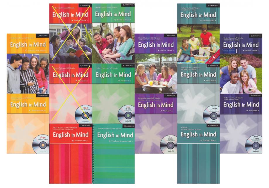 English in Mind - komplet od 13 knjiga (novo)