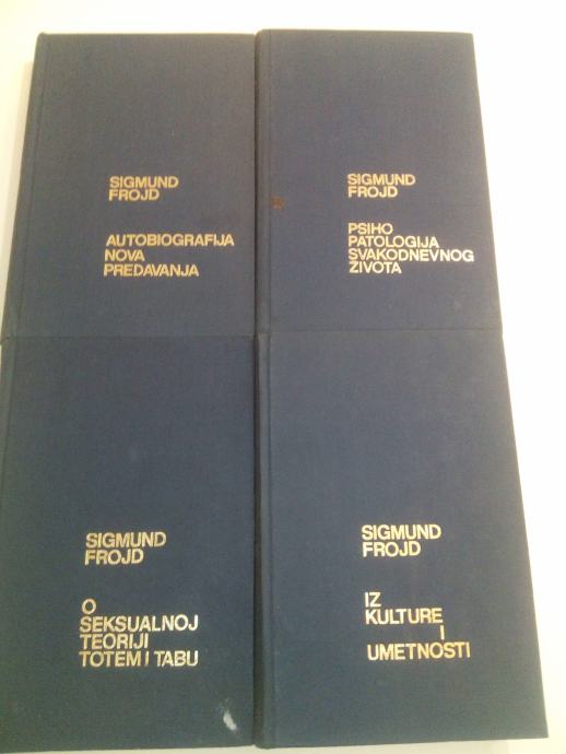 Sigmund Freud četiri knjige pojedinačno ili u kompletu
