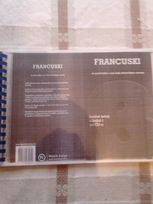 Tečaj francuskog,knjiga +4 cd-a.za 100 kn