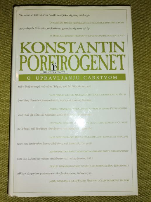 Konstantin Porfirogenet o upravljanju carstvom
