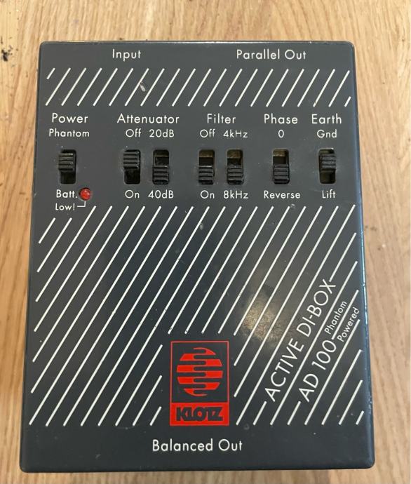 Klotz Active dibox phantom power