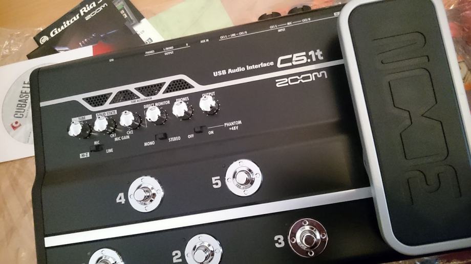 ZOOM C5.1t Foot Controller / USB 2.0 Audio Interface, Tube amp
