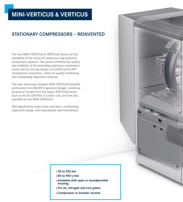 Kompresor ronilački Bauer Mini Verticus MV250